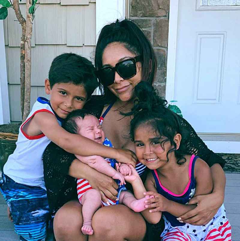 Nicole Snooki Polizzi Celebrity Kids Get Patriotic 4th of July Over Years Photos