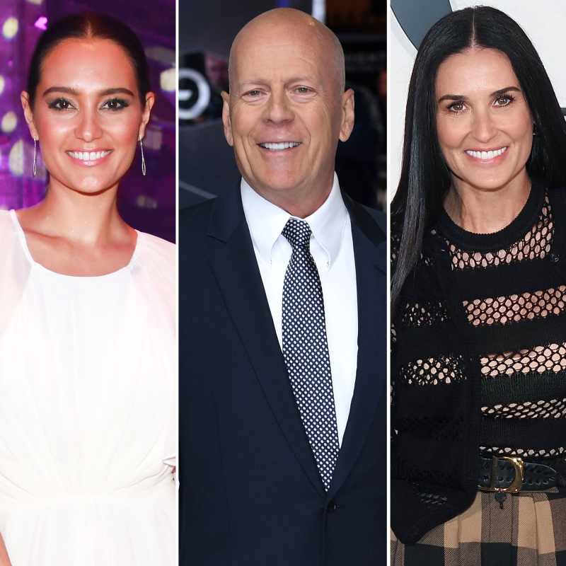 Demi Moore Emma Heming Bruce Willis Celebrities Who Keep Their Exes Into New Relationships