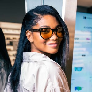 Chanel Imans Tip Pulling Off Geometric Sunglasses Is Crazy Genius