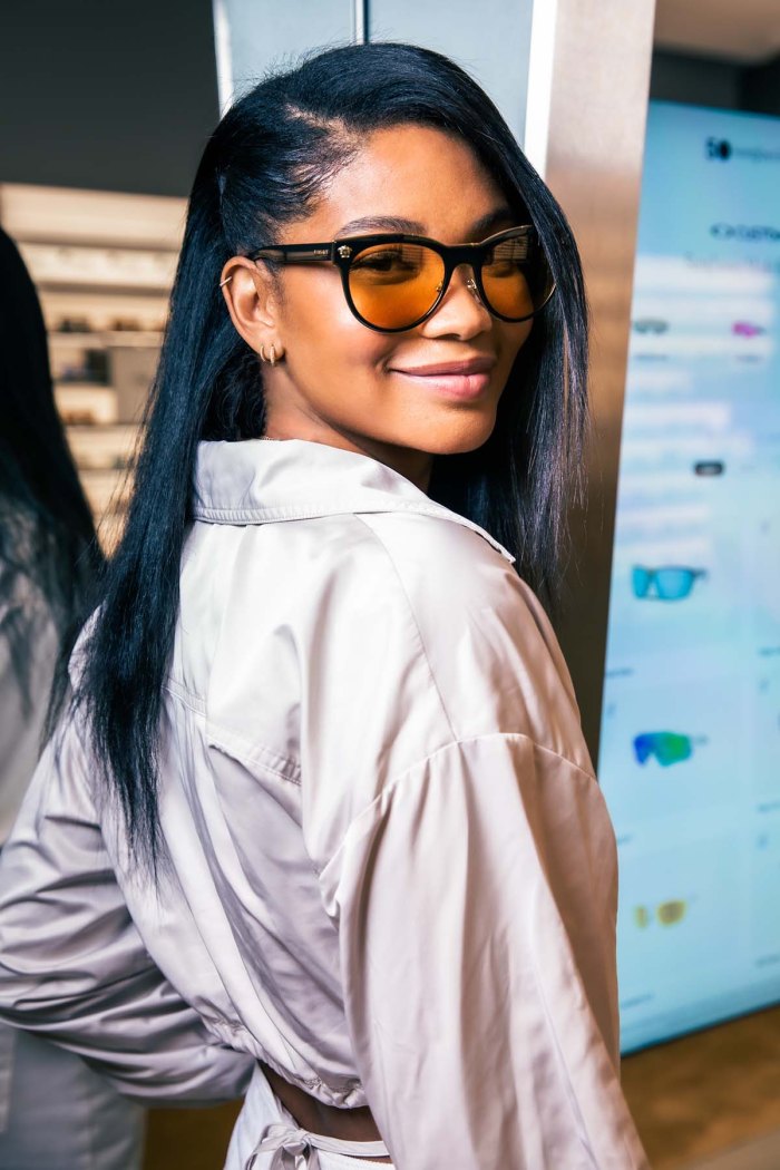 Chanel Imans Tip Pulling Off Geometric Sunglasses Is Crazy Genius
