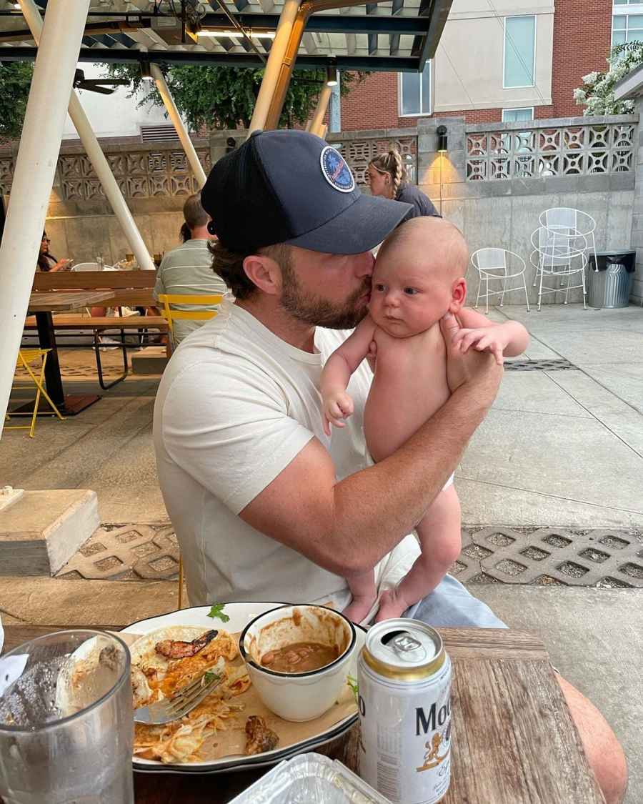 Chris Lane Trolls Lauren Bushnell When Son Dirties Diaper on Dinner Date