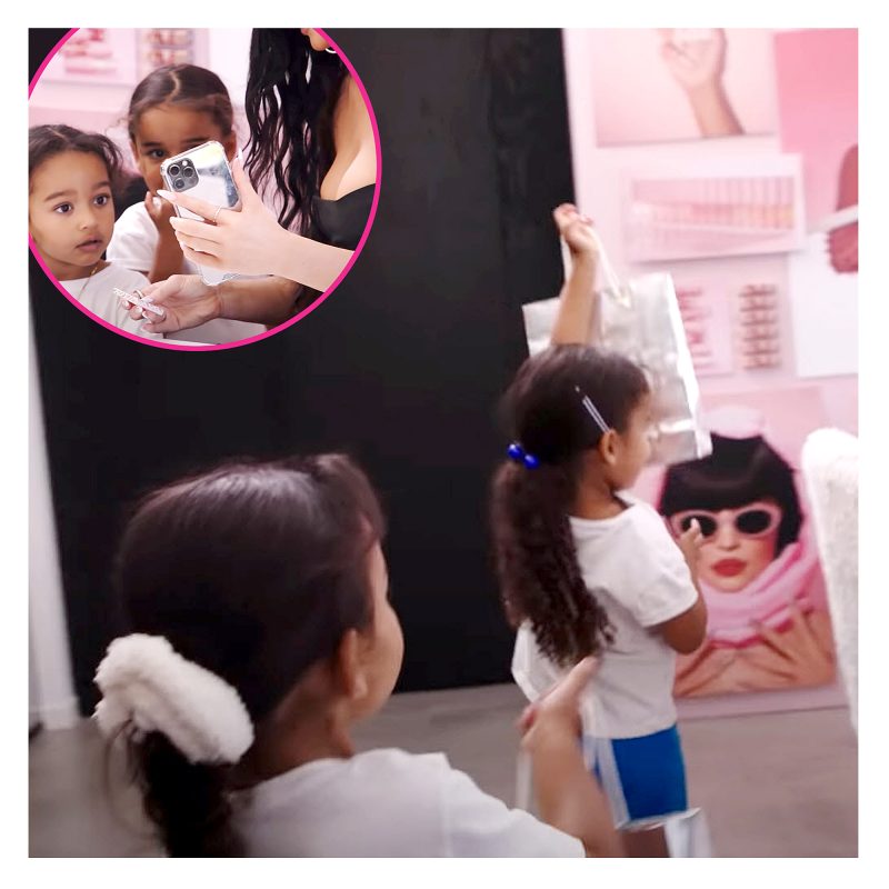 Chicago West Dream Kardashian Adorably Raid Aunt Kylie Jenner Cosmetics