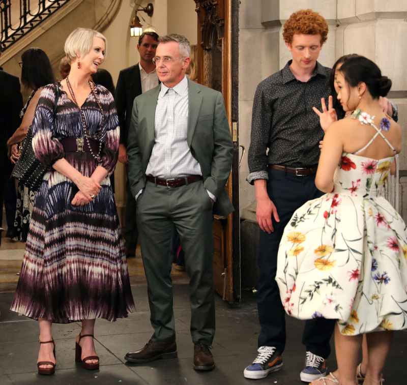 Cynthia Nixon Steve and Brady Sex and the City Sequel And Just Like That BTS