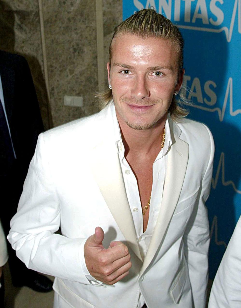 David Beckham Bleaches Buzz Cut After Romeo, Brooklyn 2