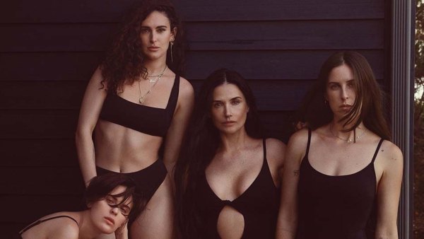 Demi Moore Rocks Matching Swimsuits With Her 3 Daughters Photos