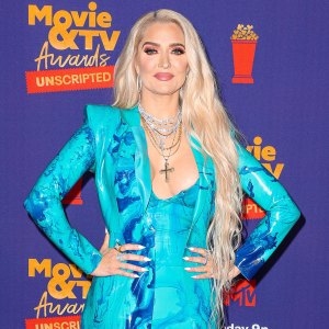 Erika Jayne Investigator to Use Inconsistent Statements RHOBH Tom Girardi Case MTV Blue Dress Coat Cross