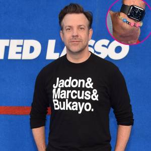 Jason Sudeikis Daughter Made Him Bracelet Ted Lasso Premiere