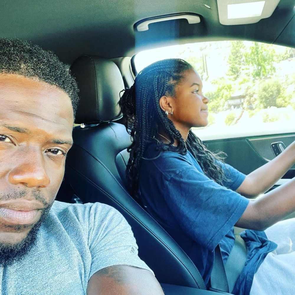 Kevin Hart Teaches Daughter Heaven To Drive