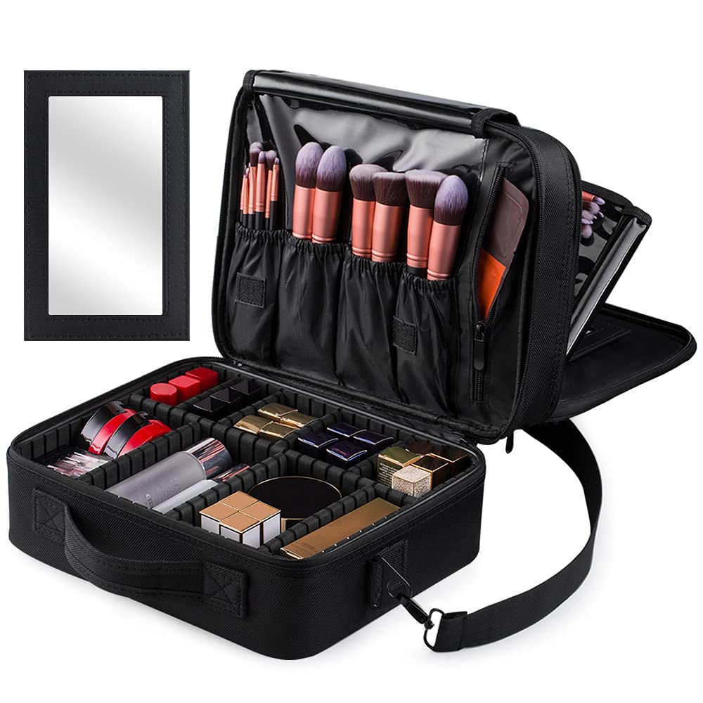 Kootek-Large-Travel-Makeup-Bag-3-Layer-Cosmetic-Train-Case
