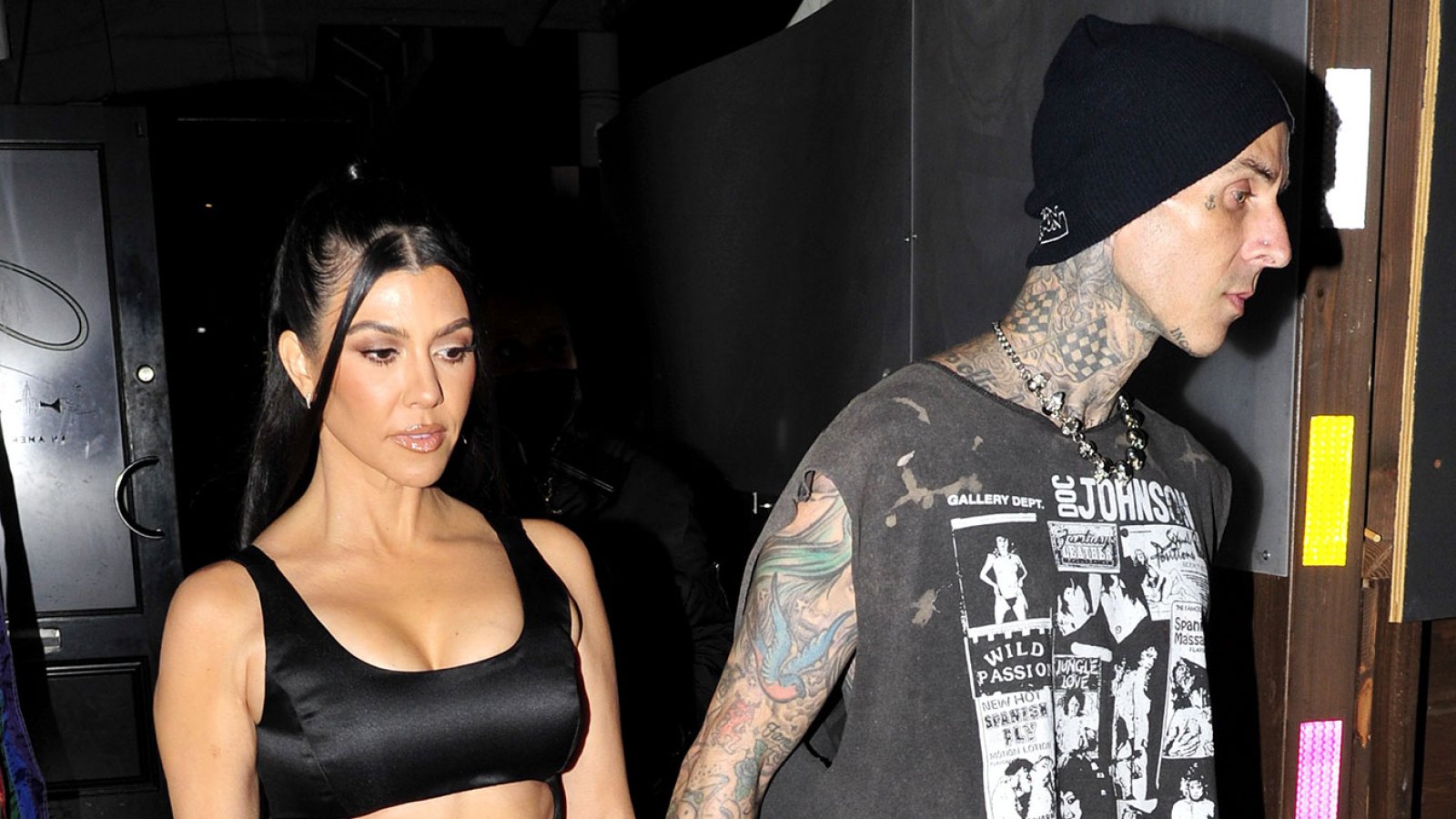 Kourtney Kardashian Just Let Travis Barker Give Her a Major Haircut