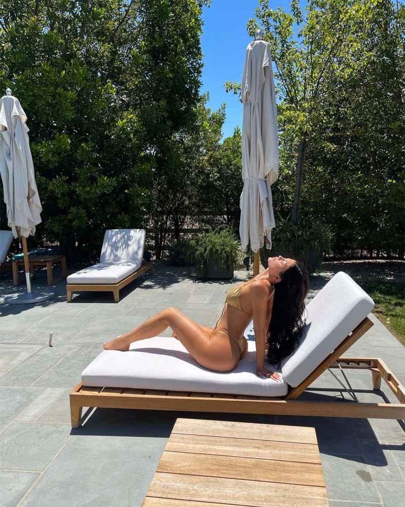Kylie Jenner Looks Hot AF Itty Bitty Gold Bikini Pic
