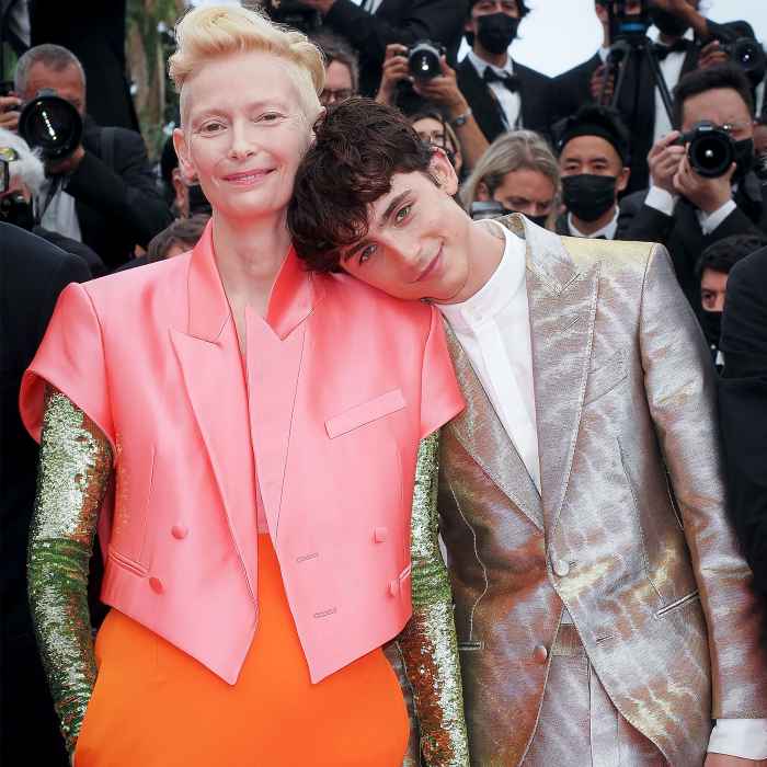 LOL! Tilda Swinton Pranks Timothee Chalamet During Cannes Movie Premiere