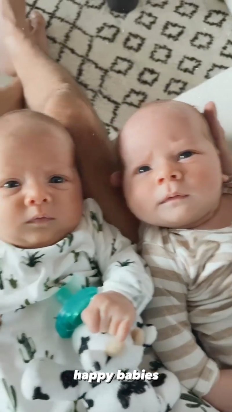 Lauren Burnham and Arie Luyendyk Jr.'s Twins Senna and Lux Chubby Cheeks