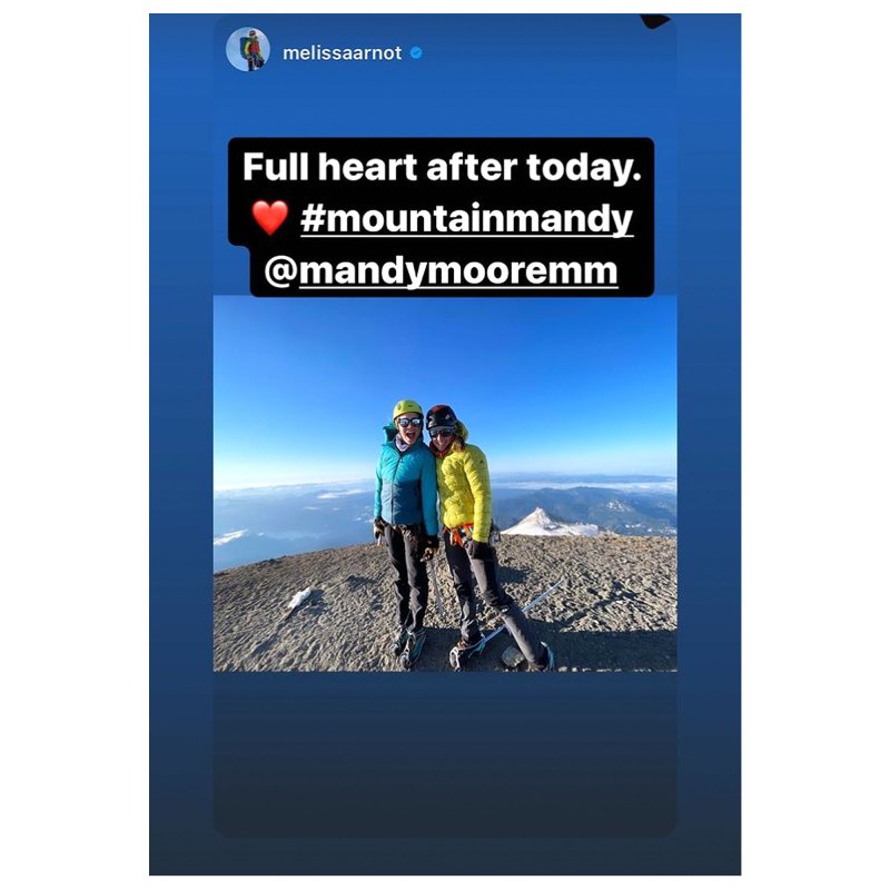 Mandy Moore Pumps Breast Milk Mountain Summit Climb