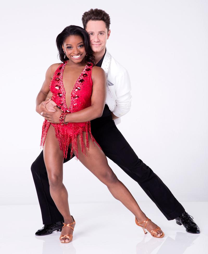 March 2017 Dancing With the Stars Sasha Farber Simone Biles Through the Years