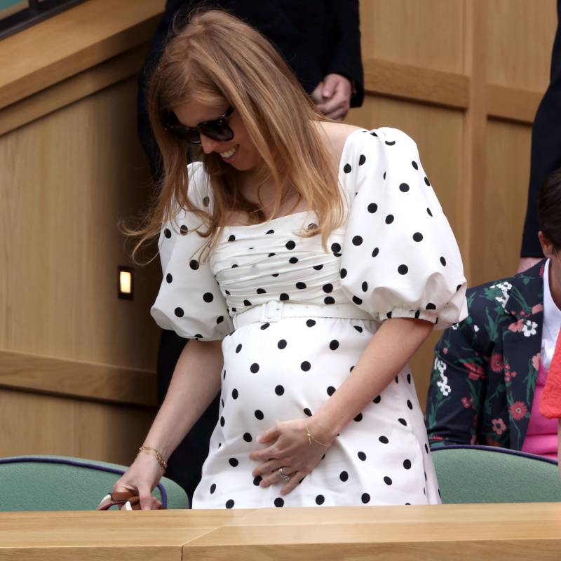 Pregnant Princess Beatrice Shows Baby Bump at Wimbledon