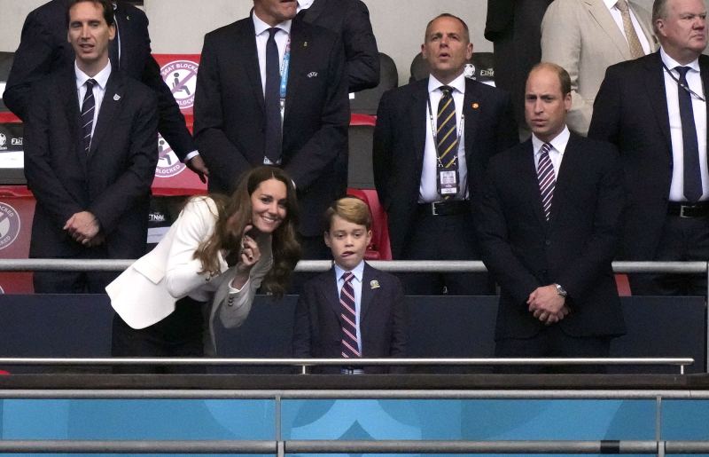 Prince George Shares Adorable Reaction With Prince William When England Scores a Goal at Euro 2020 Soccer Game 11
