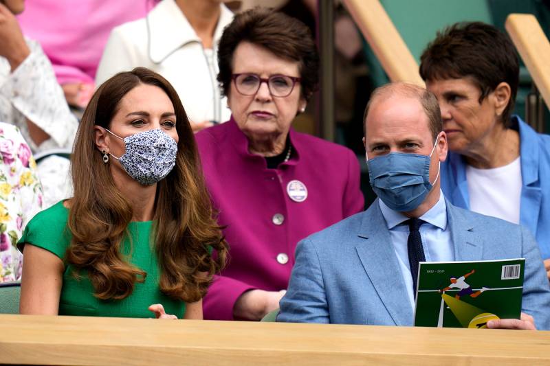 Prince William and Kate Middleton Attend Wimbledon Together After She Was Exposed to COVID: Photos