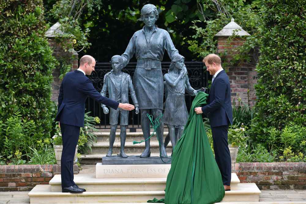 Prince William and Prince Harry Diana Tributes