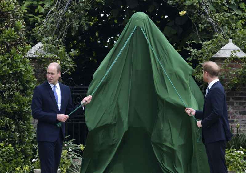 Prince William and Prince Harry Reunite Princess Diana Statue Unveiling Amid Feud 7