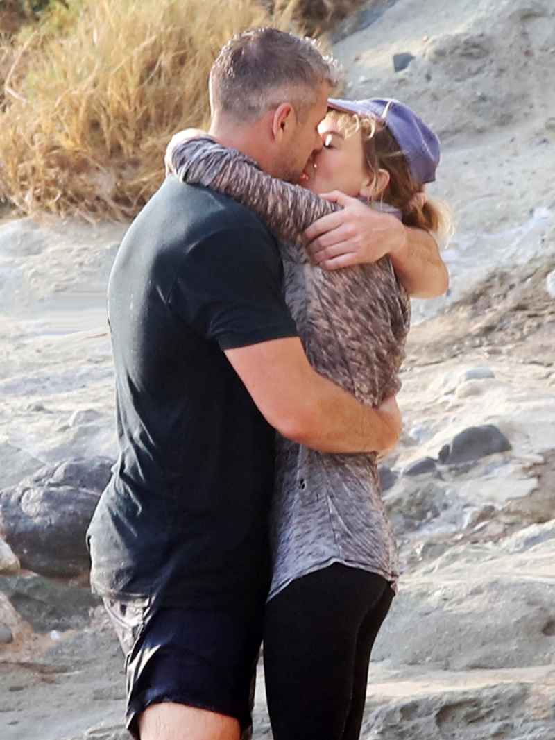 Renee Zellweger and Ant Anstead Share Passionate Kiss on The Beach While Playing With Hudson