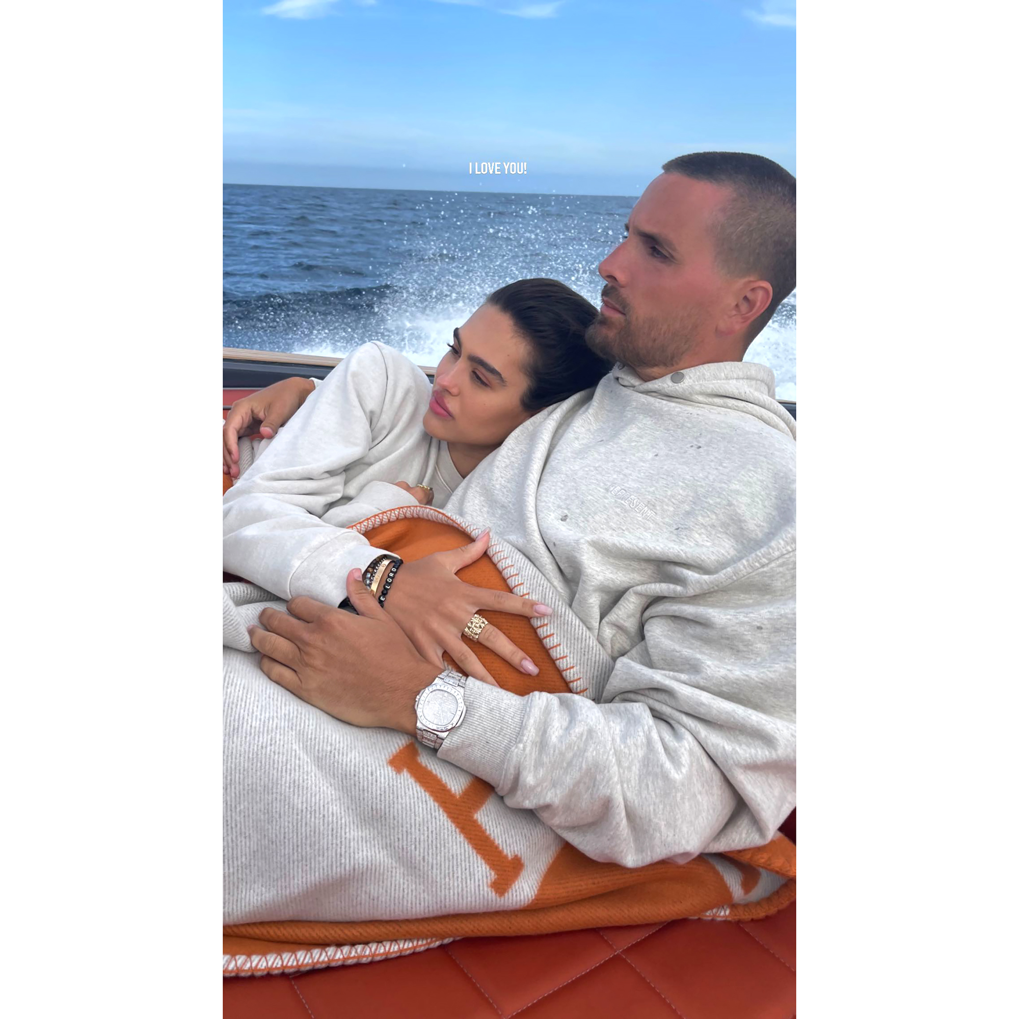 Scott Disick Cuddles Amelia Hamlin On Hamptons Boat Ride With Penelope –  Hollywood Life