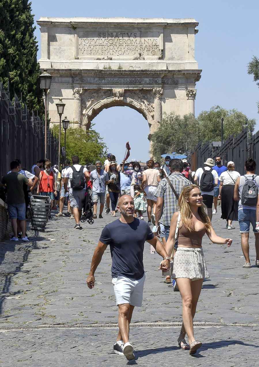 Taking in the Sights Selling Sunset Chrishell Stause Jason Oppenheim Visit Colosseum