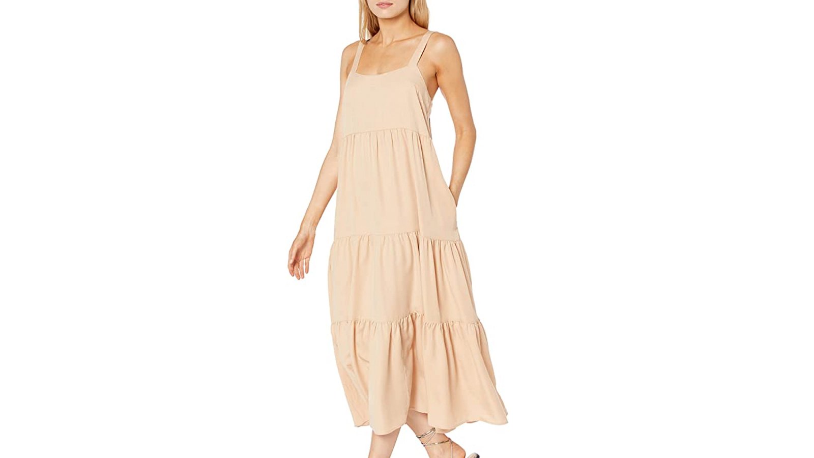 The Drop Women's Britt Tiered Maxi Tent Dress