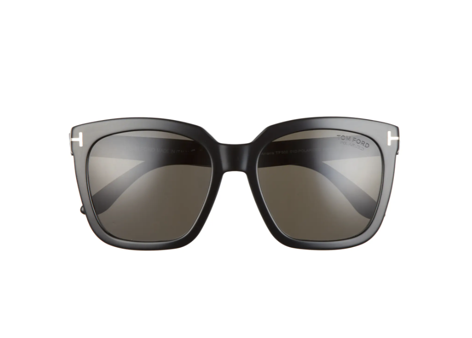 Tom Ford Amarra 55mm Polarized Square Sunglasses