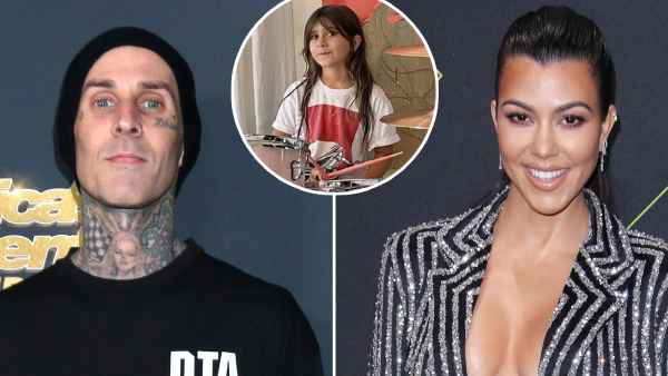 Travis Barker Teaches Kourtney Kardashian Daughter Penelope to Play New Drum Set