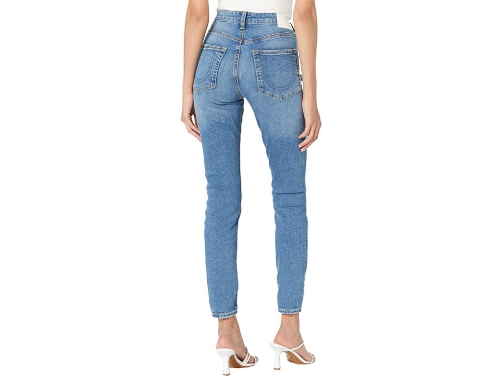 True Religion Jennie High-Rise Curvy in Medium View Pointe Destroyed