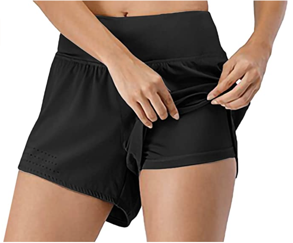 Anna-Kaci Womens Running Shorts Fitness Workout Athletic Shorts with Pockets 