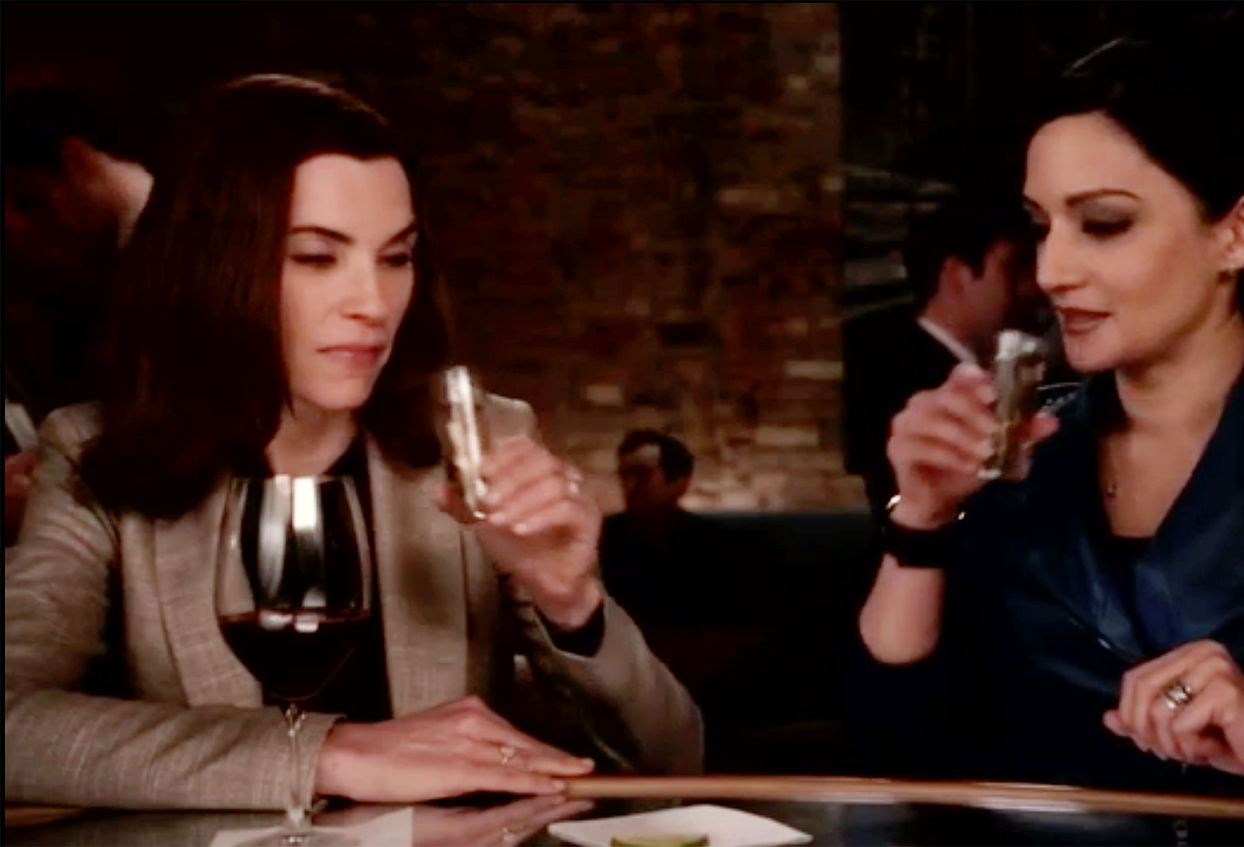 Archie Panjabi Reacts to Good Wife Bar Scene With Julianna Margulies