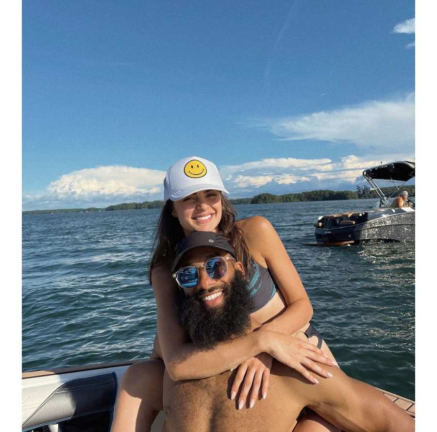 Boat Days Rachael Kirkconnell Instagram Matt James Bonds With Rachael Kirkconnell Mom While Visiting Her Hometown