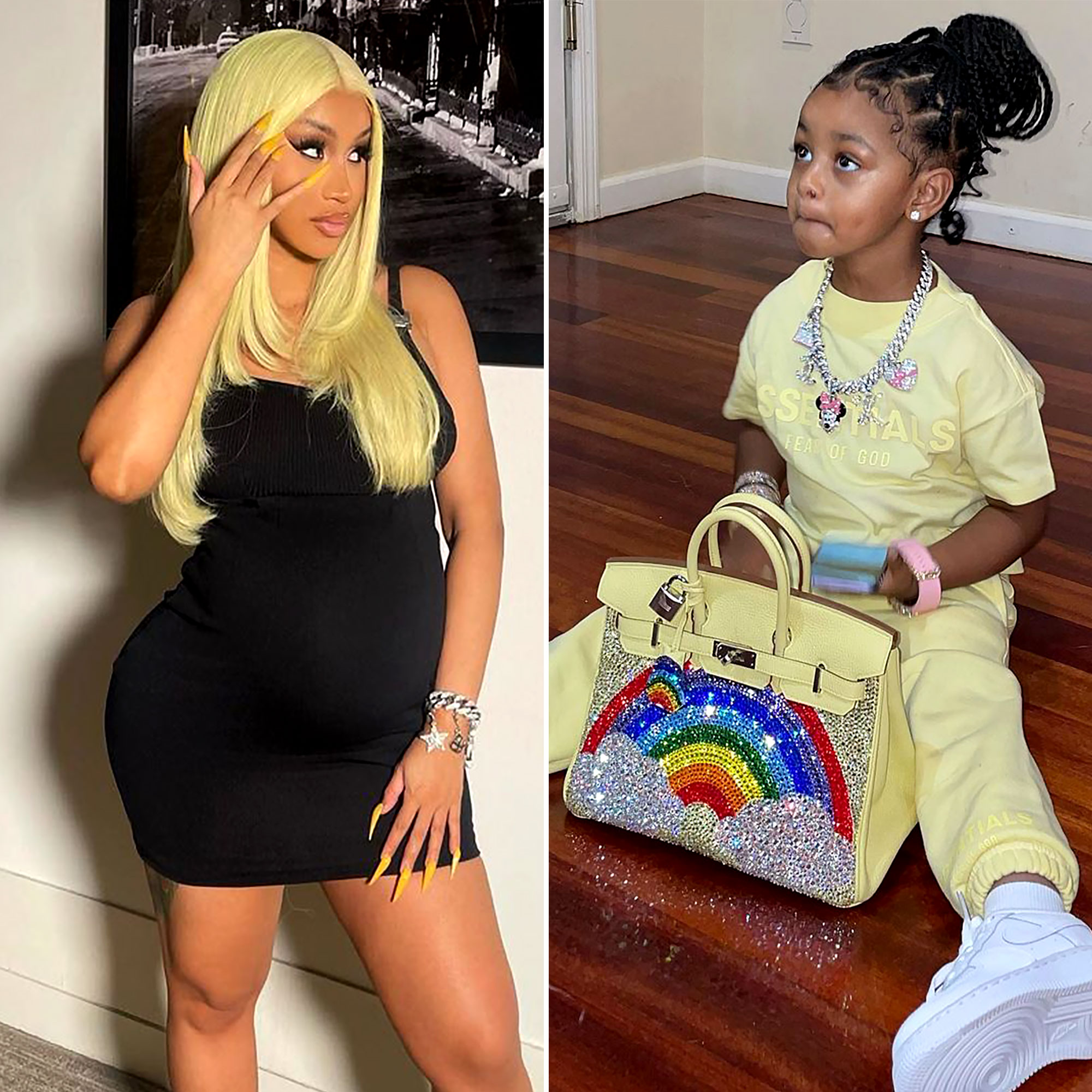 Baby bling! Cardi B and husband Offset's daughter Kulture gets