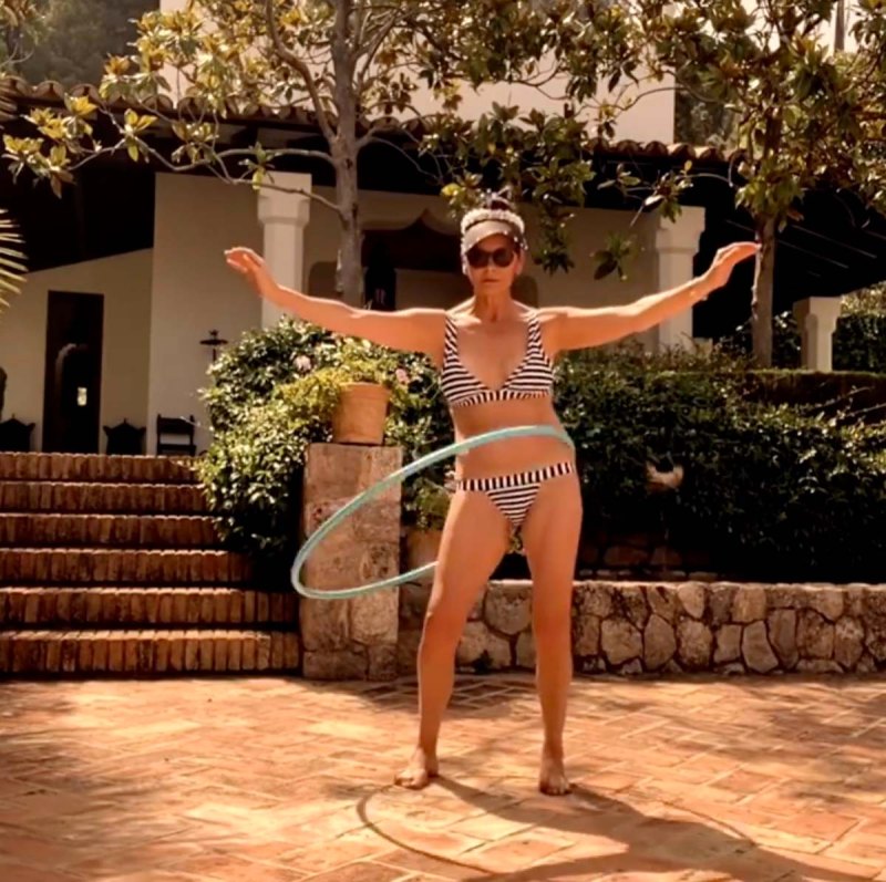 Catherine Zeta Jones 51 Looks Unreal While Hula Hooping Teeny Bikini