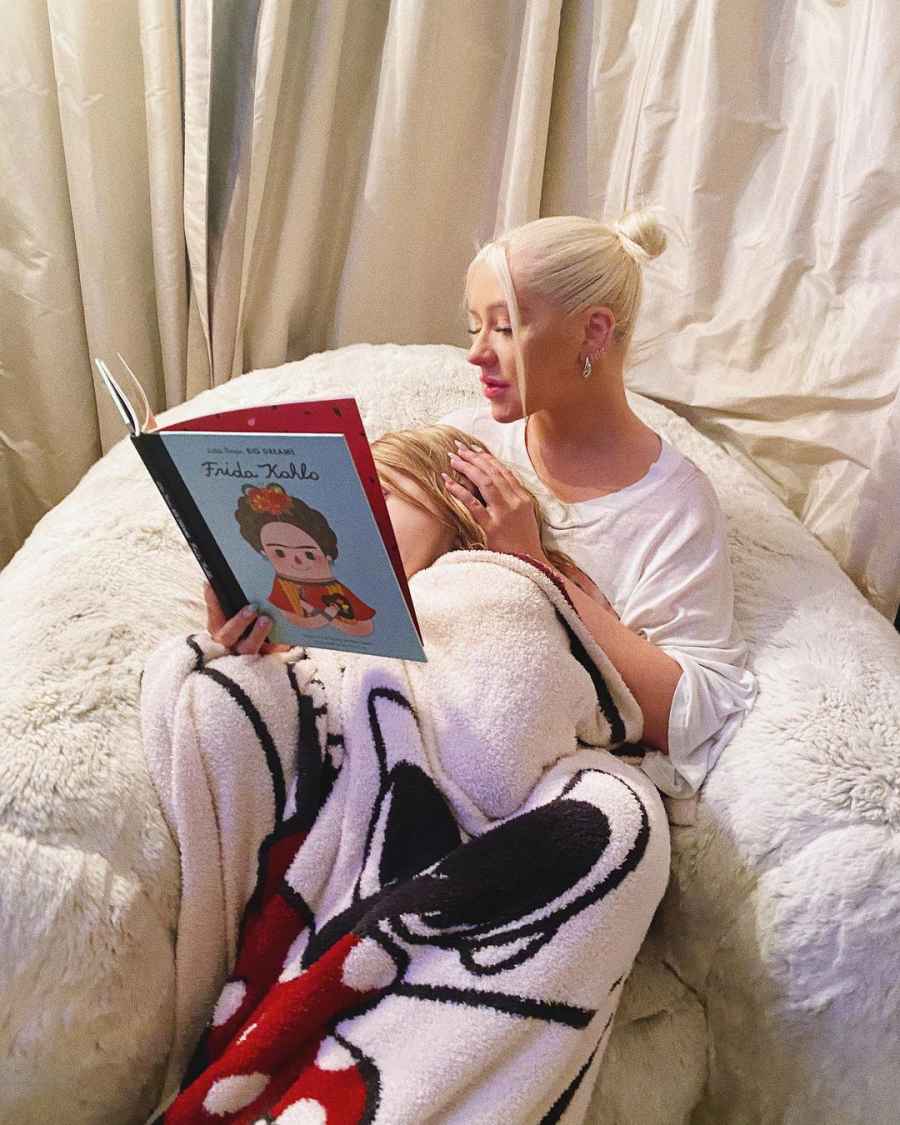 Christina Aguilera and Jordan Bratmans Family Album With Kids Bedtime Story