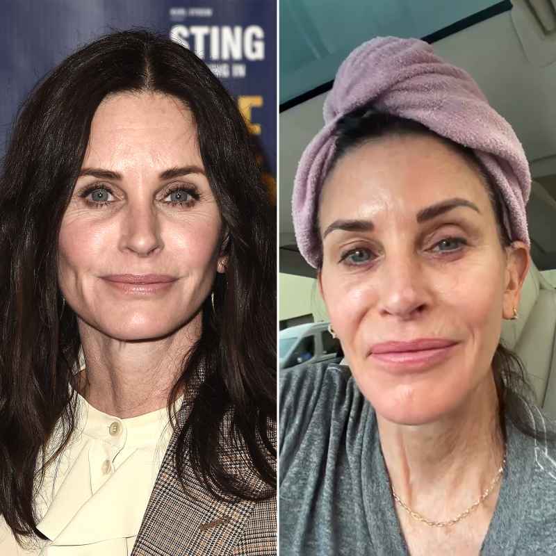 Courteney Cox Accidentally Left the House With No Makeup, Hair Towel