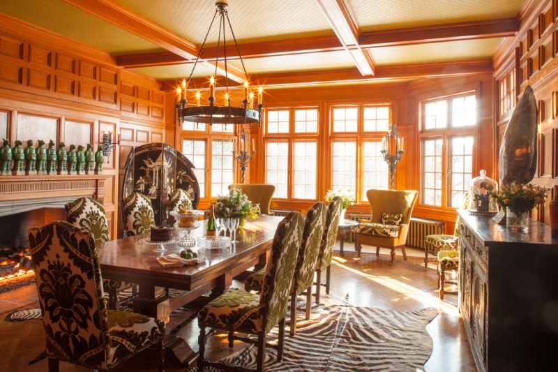 Dining Room Mick Hales Real Housewives of New York’s Dorinda Medley Is Renting Out Her 18-Acres Blue Stone Manor