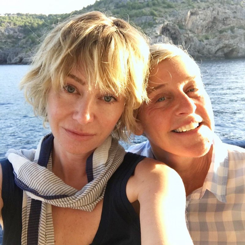 Ellen DeGeneres Portia de Rossi Timeline Update Selfie