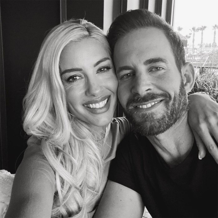 Heather Rae Young Reveals She and Tarek El Moussa Hit a Snag in Wedding Planning Black and White Instagram
