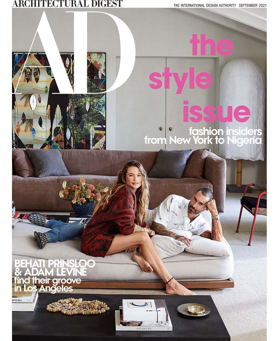 Inside Adam Levin Behati Prinsloos Art Filled Homey LA Pad Photos