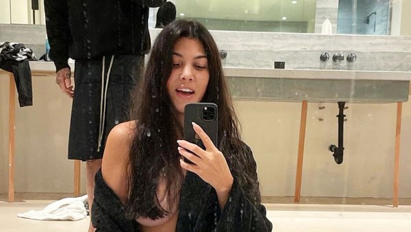 Kourtney Kardashian Goes Nearly Nude During Quarantine With Travis Barker