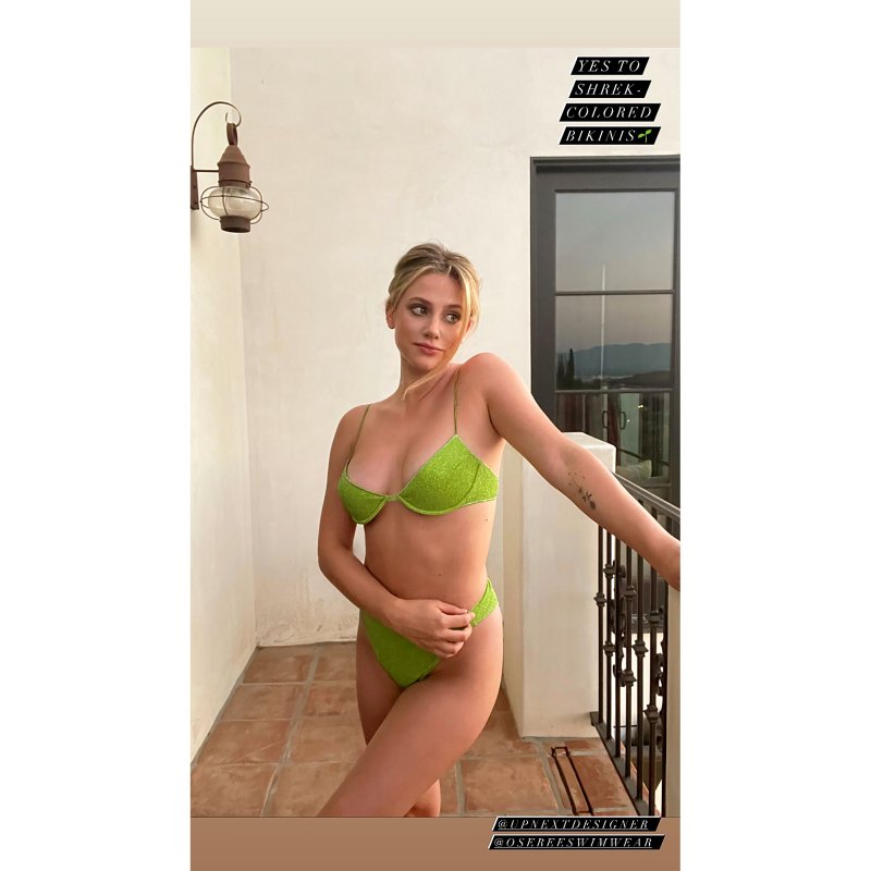 LOL! Lili Reinhart Has No Shame Rocking a ‘Shrek Colored’ Bikini