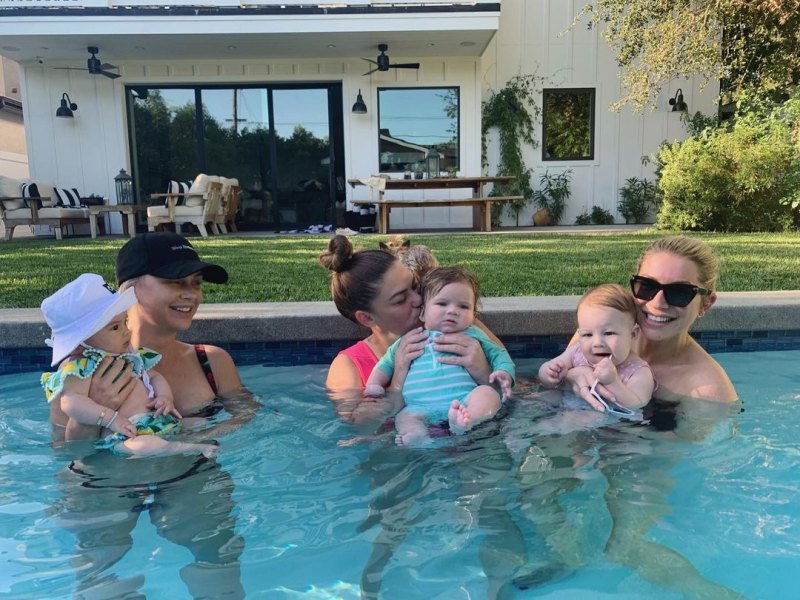 Lala Kent, Brittany Cartwright, Stassi Schroeder's Babies' Pool Playdate Group Shot