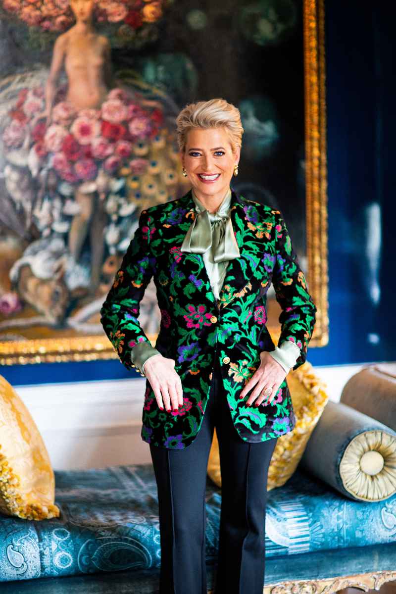 Living Room Dorinda Medley Standing Alexandra Arnold Real Housewives of New York’s Dorinda Medley Is Renting Out Her 18-Acres Blue Stone Manor
