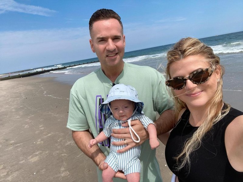Mike and Lauren Sorrentino Bring Son Romeo to Jersey Shore for 1st Time Promo