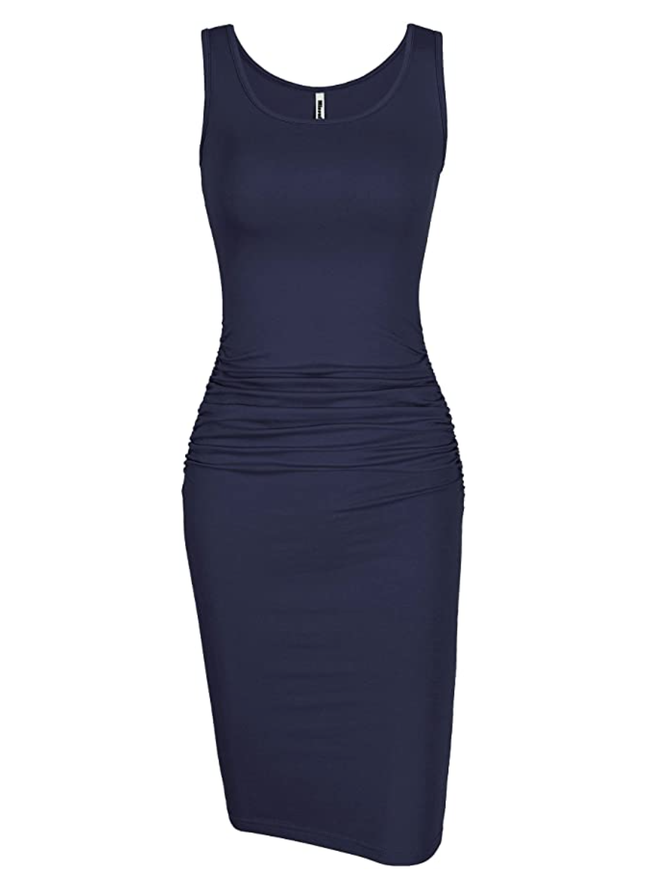 Missufe Bodycon Dress Has Ruching That Gives Shoppers Confidence
