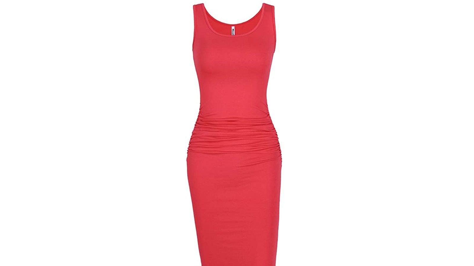 Ruched Knee Length Bodycon Dress