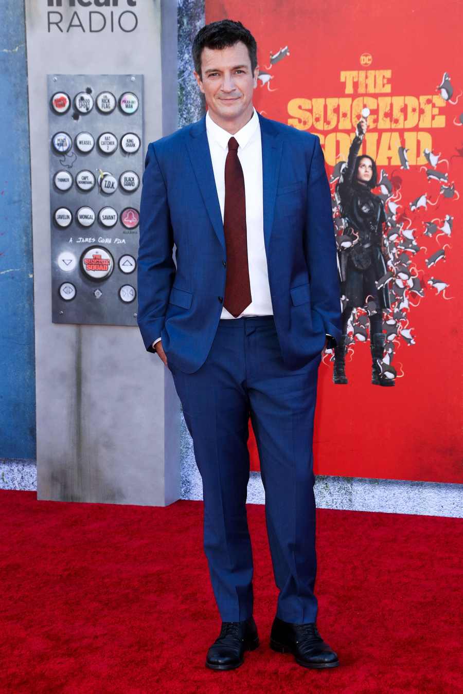 Nathan Fillion Suicide Squad 2021 Premiere Red Carpet Fashion